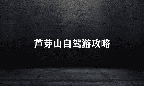 芦芽山自驾游攻略