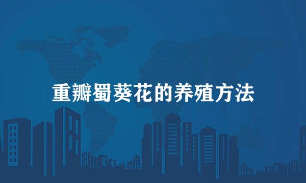 重瓣蜀葵花的养殖方法