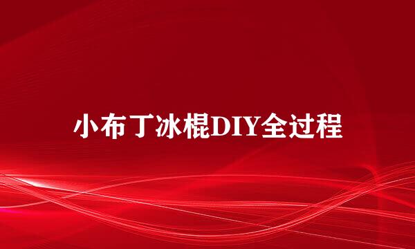 小布丁冰棍DIY全过程