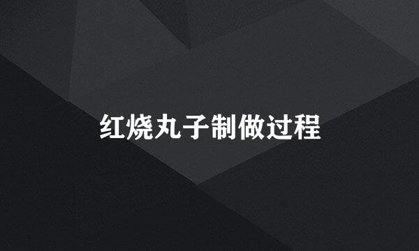 红烧丸子制做过程