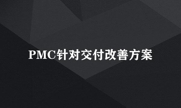 PMC针对交付改善方案
