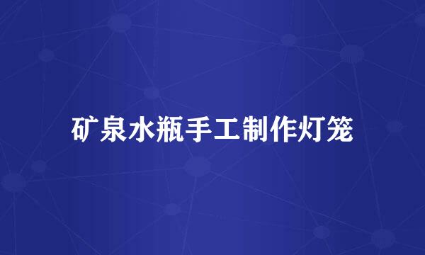 矿泉水瓶手工制作灯笼