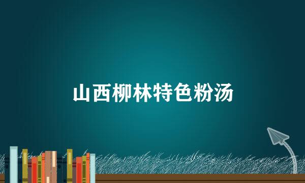 山西柳林特色粉汤