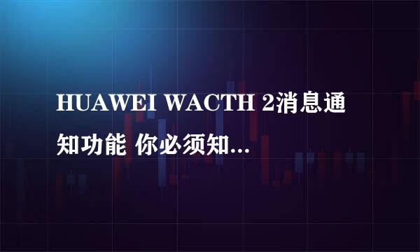 HUAWEI WACTH 2消息通知功能 你必须知道的5件事