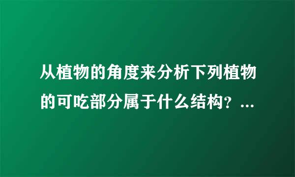 从植物的角度来分析下列植物的可吃部分属于什么结构？苹果、核桃、葡萄